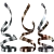 Modern Metal Sculpture by Damon Hyldreth 3D model small image 1