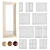 Miniature PVC Windows Set 3D model small image 1