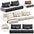 Saba Italia Modular Sectional Sofa 3D model small image 1