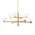 Elegant Gold Chandelier Lighting 3D model small image 1