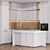  Modern Kitchen with Island M06 3D model small image 3