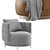 Minotti Torii Bold Armchair: Modern Elegance 3D model small image 5