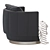Minotti Torii Bold Armchair: Modern Elegance 3D model small image 6