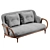 Elegant Modern Sofa Porada 3D model small image 1