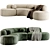 Vintage Chic Björn Sofa Eichholtz 3D model small image 1
