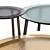 Cannage Fiam Italia Glass Coffee Table 3D model small image 2