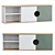 Modern Hallway Shelf Design 3D model small image 1