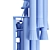 Julie Neill Large Waterfall Designer Sconce 3D model small image 3