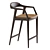 Elegant Sapporo Barstool Set 3D model small image 3