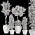 Bohemian Olive Bonsai Bush Pottery 3D model small image 7