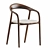 Elegant Neva Chair with Velvet 3D model small image 2