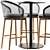  Italian Design Table Stool Combo 3D model small image 2