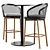  Italian Design Table Stool Combo 3D model small image 6