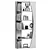 Sleek Modern Bookshelf for Corona 3D model small image 2