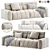 Modern Solid Pine Sofa, 2015 3D model small image 1