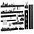 Tezza Bathroom Accessories Set 3D model small image 1
