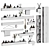 Tezza Bathroom Accessories Set 3D model small image 2