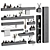 Tezza Bathroom Accessories Set 3D model small image 3