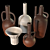 Wabi-Sabi Ceramic Vessels Set 3D model small image 3