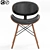 Stylish Hidalgo Side Chair 3D model small image 5