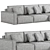 Abi Corner Sofa Set 3D model small image 4