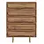 Rustic Acacia Storage Drawers Chest 3D model small image 2