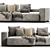 B&B Italia Andy Sofa Bed 3D model small image 2