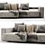 B&B Italia Andy Sofa Bed 3D model small image 3