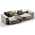 B&B Italia Andy Sofa Bed 3D model small image 4