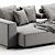 B&B Italia Andy Sofa Bed 3D model small image 6