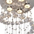 Spiral Crystal Silver Chandelier 3D model small image 2