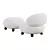 Modern Flock Lounge Chair Design 3D model small image 4