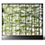 Bamboo Glass Office Partition 3D model small image 3