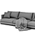 Flexform Long Island Large Sofa 3D model small image 4