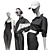 Juno Mannequin Sports Clothing Set 3D model small image 3