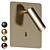 Sleek LED Wall Sconce Solution 3D model small image 1