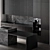 Modern Kitchen Cabinet with Premium Appliances 3D model small image 2