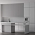 Modern Kitchen Cabinet with Premium Appliances 3D model small image 7