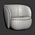 Seamless Textured 3D Lounge Chair 3D model small image 2