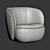 Seamless Textured 3D Lounge Chair 3D model small image 11