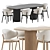Elegant Holly Chair Campbell Set 3D model small image 2