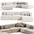  Modern Modular Sofa: Crearte Collections 3D model small image 3