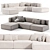  Modern Modular Sofa: Crearte Collections 3D model small image 4