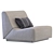Elegant Rotondo Fireside Chair 3D model small image 2