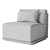 Restoration Hardware Teak Lounge Chair 3D model small image 6