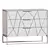 Solid Mango Wood Doors Sideboard 3D model small image 2