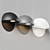 Sleek LED Outdoor Wall Light 3D model small image 3