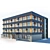 Industrial Building 3D Model Kit 3D model small image 7