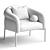 Modern Chic Belly Armchair 3D model small image 4