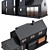 Modern Black Barnhouse with Garage 3D model small image 8